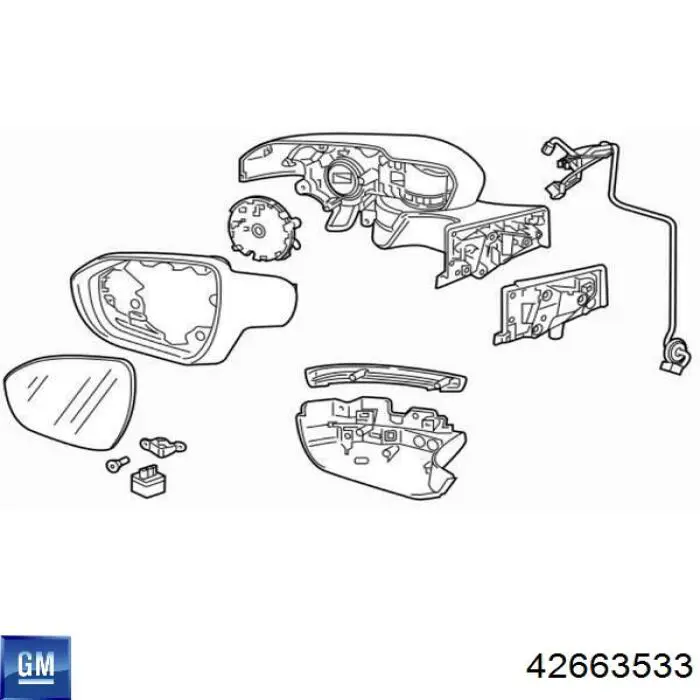 42529920 General Motors Покажчик повороту лівий