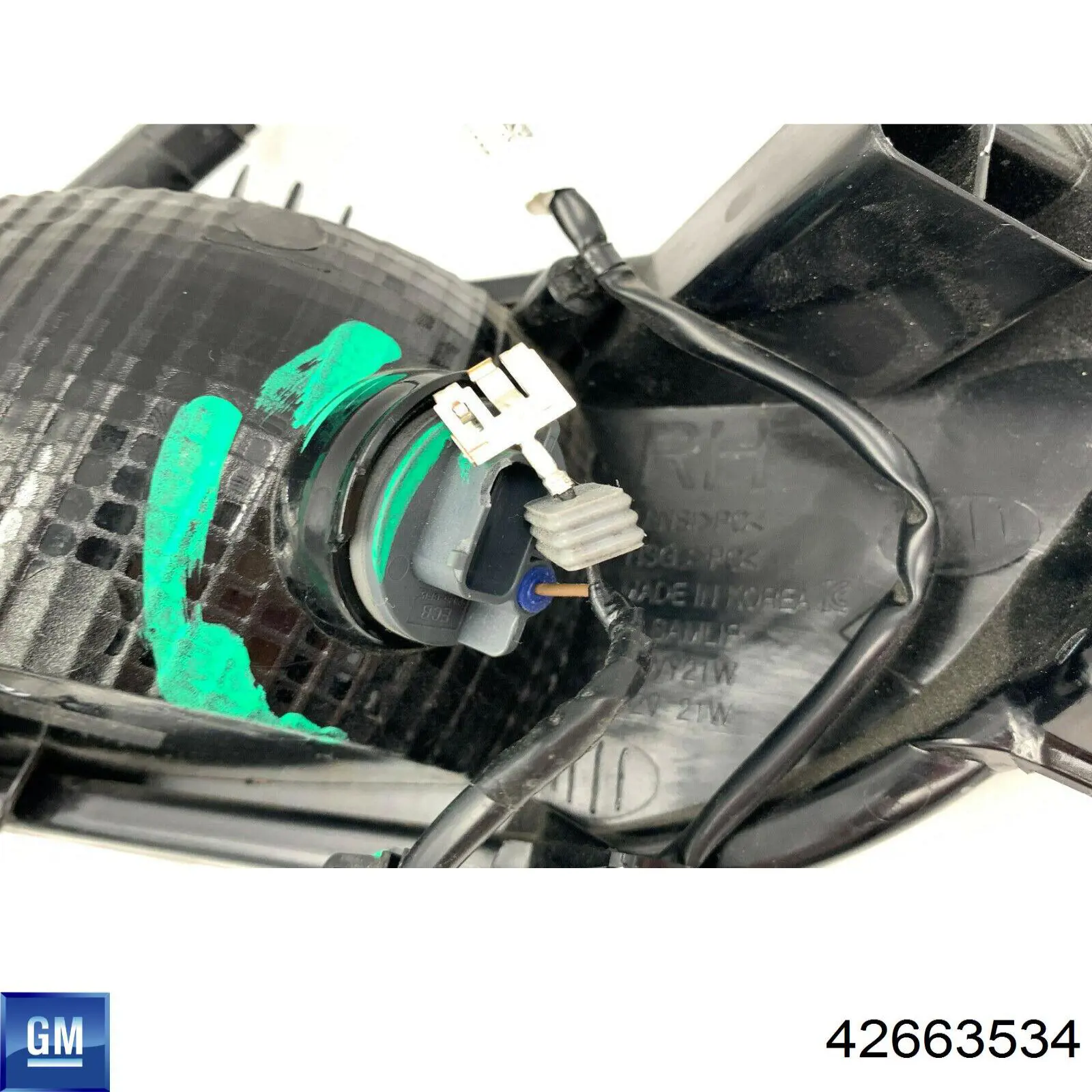 Правий покажчик повороту - лампа General Motors 42529921 ціна, від 90.09 USD
