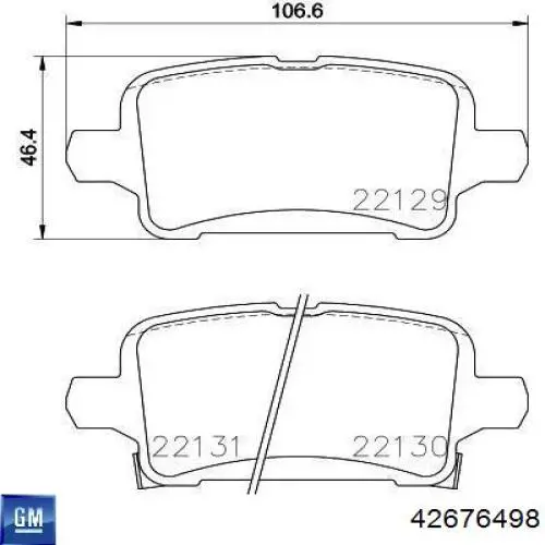 Задні гальмівні колодки TRW GDB2317 ціна, від 35.89 USD