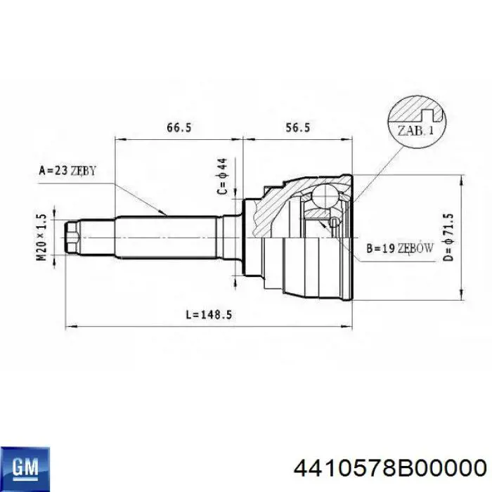 ШРУС зовнішній Trakmotive/Surtrack 400639