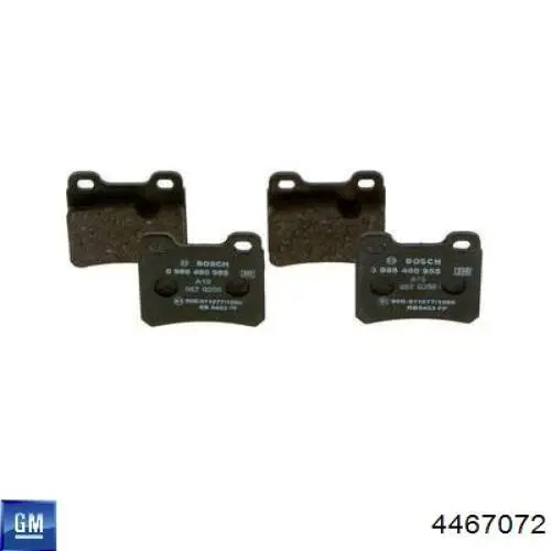 Купити 4467072 General Motors Задні колодки