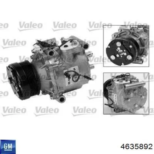 Компресор системи кондиціювання General Motors 4635892 ціна, від 168.87 USD