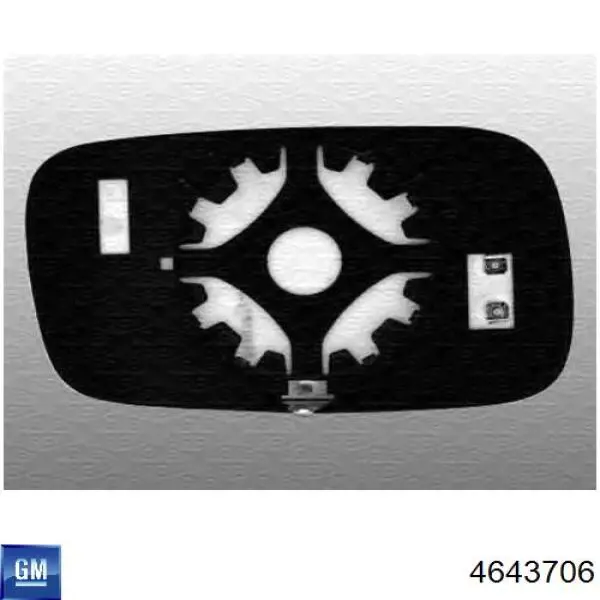 4643706 General Motors Дзеркальний елемент лівий
