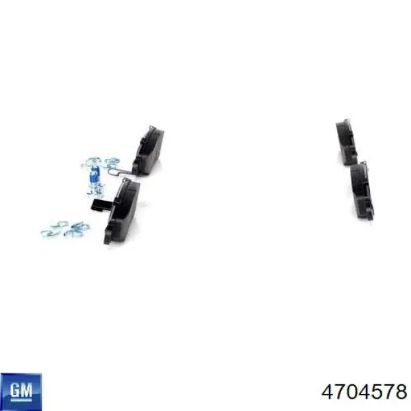 4704578 General Motors Передні гальмівні колодки
