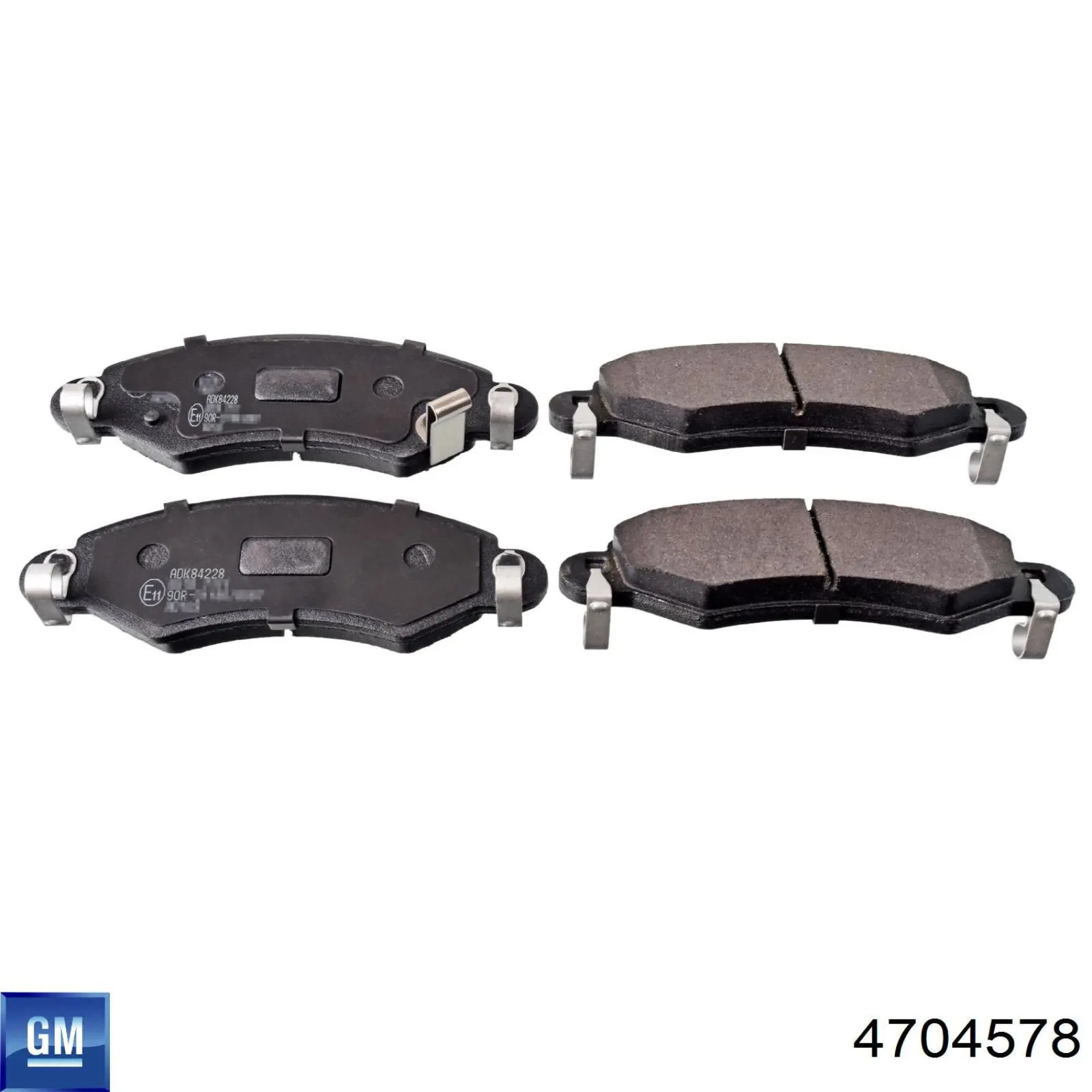 Купити 4704578 General Motors Колодки гальмівні передні, дискові