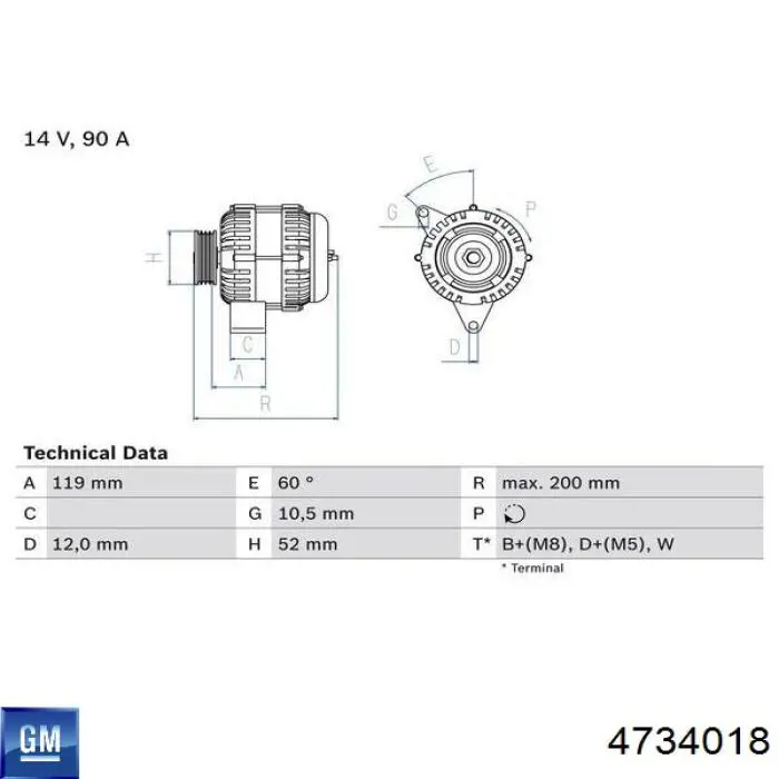 Генератор автомобільний Elstock 282817