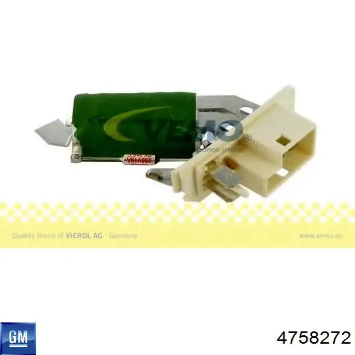 Резистор обігрівача General Motors 4758272 ціна, від 10.07 USD