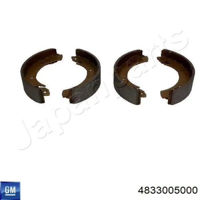 Колодки гальмові задні, барабанні 4833005000 General Motors