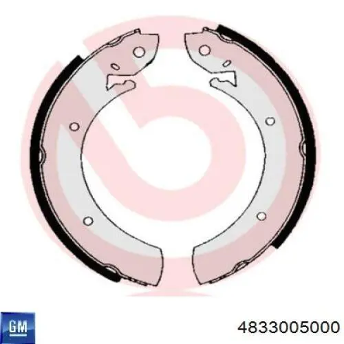 Купити 4833005000 General Motors Колодки гальмові задні, барабанні