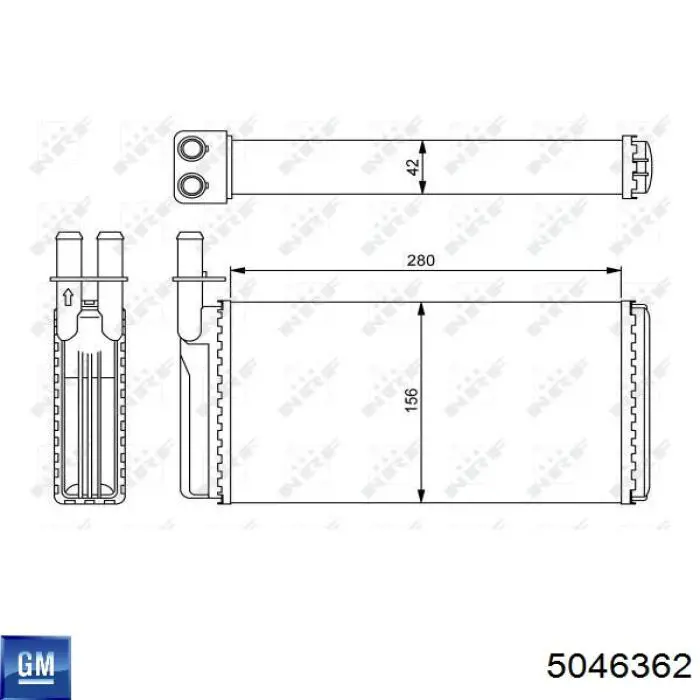 Радіатор обігрівача Polcar 6521N81