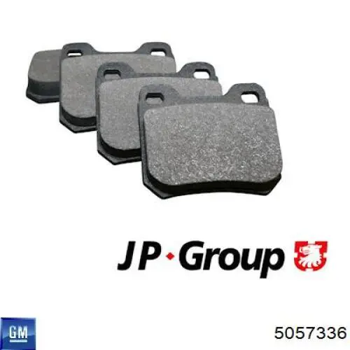 5057336 General Motors Колодки гальмівні задні, дискові