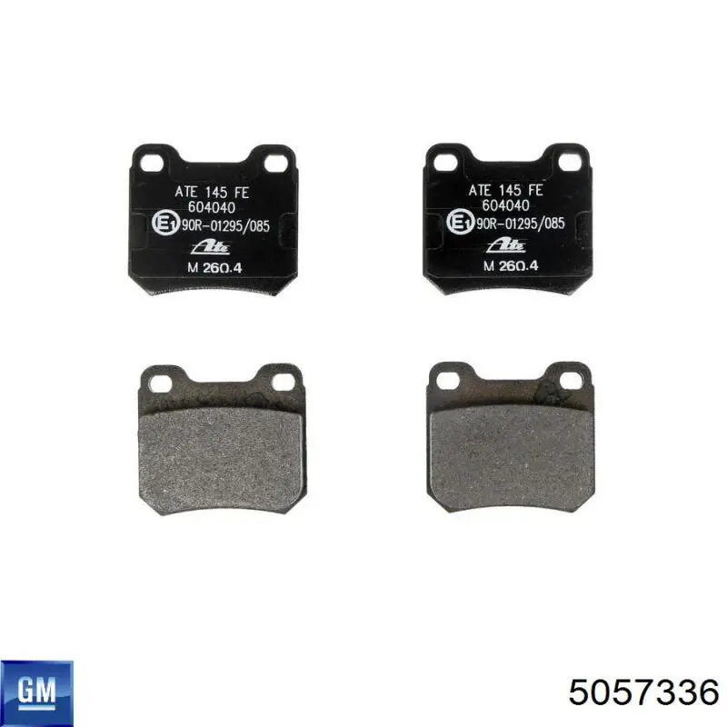 Задні гальмівні колодки 5057336 General Motors