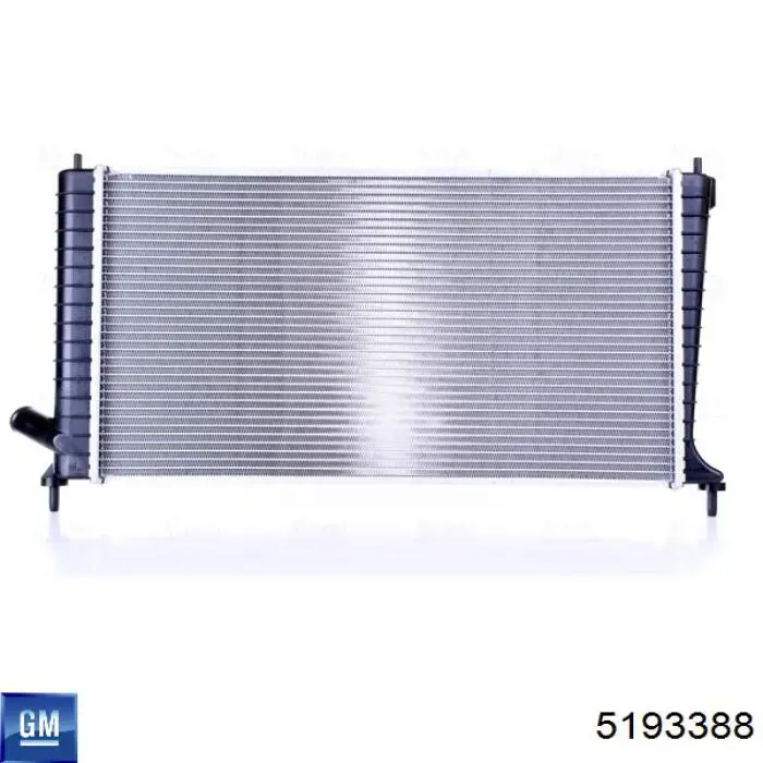 5193388 General Motors Радіатор охолодження двигуна
