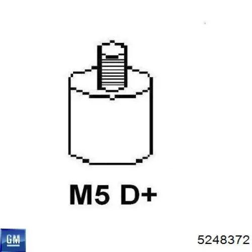 Генератор 5248372 General Motors