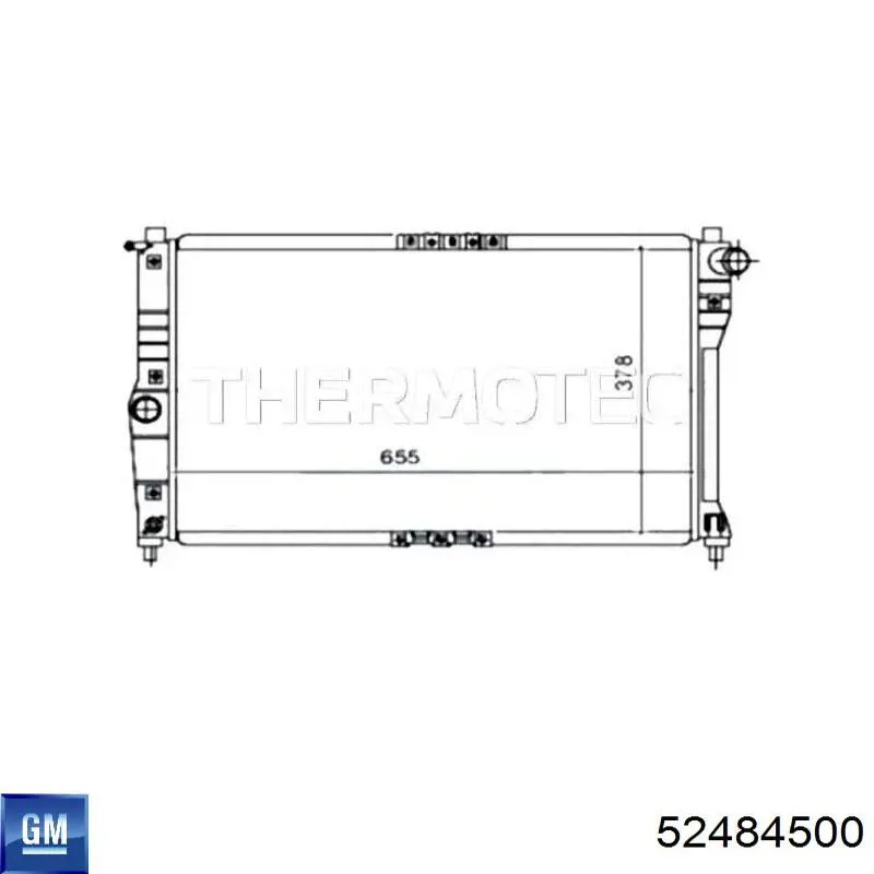 Радіатор 52484500 General Motors