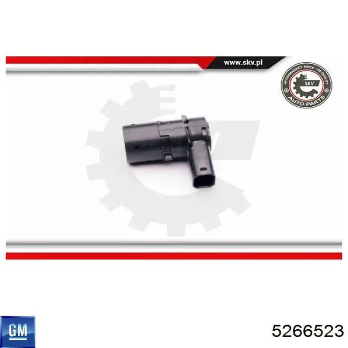 Датчик сигналізації паркування (парктронік), задній 5266523 General Motors