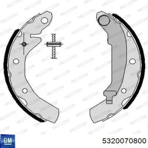 Колодки гальмові задні, барабанні S79512 Brembo