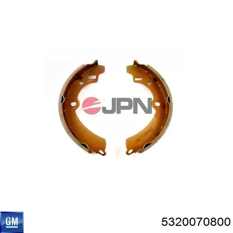 5320070800 General Motors Колодки гальмівні задні, барабанні