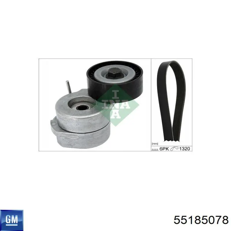 Купити 55185078 General Motors Ремінь генератора