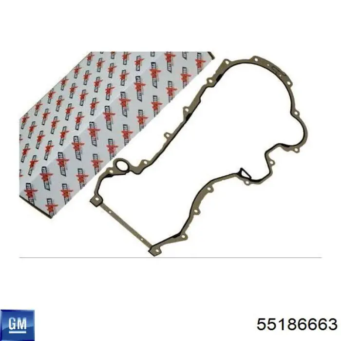 Прокладка передньої кришки двигуна General Motors 55186663 ціна, від 15.05 USD