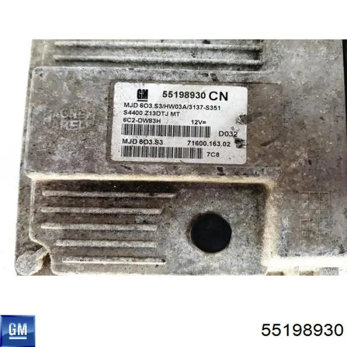 55198930 Opel Блок електронного управління