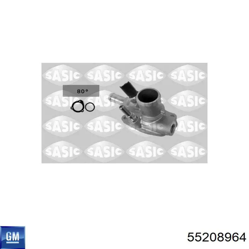 Купити 55208964 General Motors Термостат в корпусі