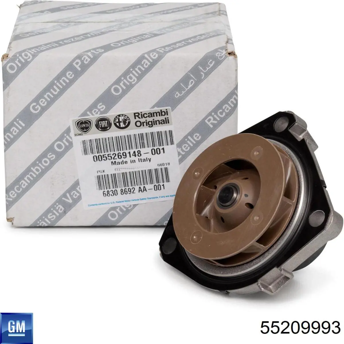 Купити 55209993 General Motors Насос охолоджуючої рідини