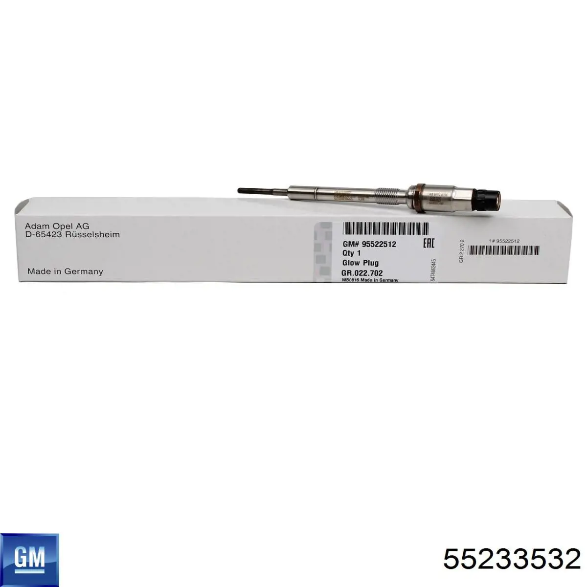 55233532 General Motors Свічки розжарювання