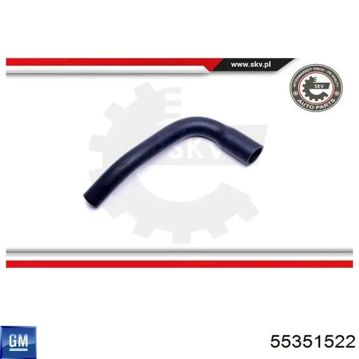 55351522 General Motors Шланг повітряний вентиляції картера