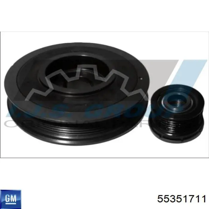 Шків колінвала (демпфер ) General Motors 55351711 ціна, від 85.03 USD