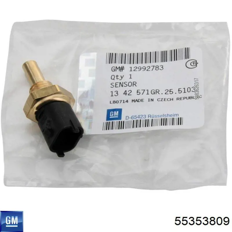 Купити 55353809 General Motors Датчик температури охолоджуючої рідини