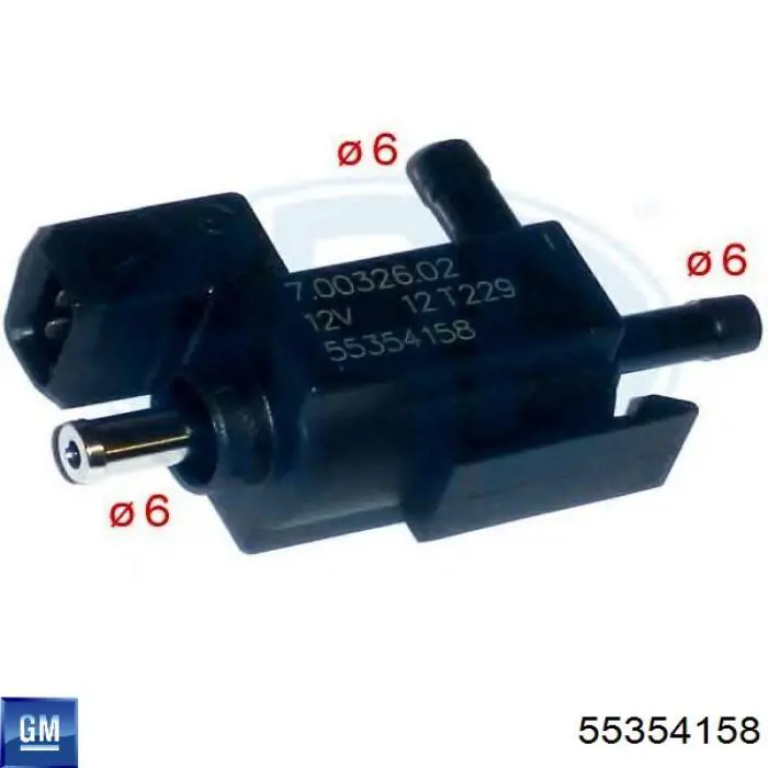 Купити 55354158 Peugeot/Citroen Клапан перемикання системи подачі повітря