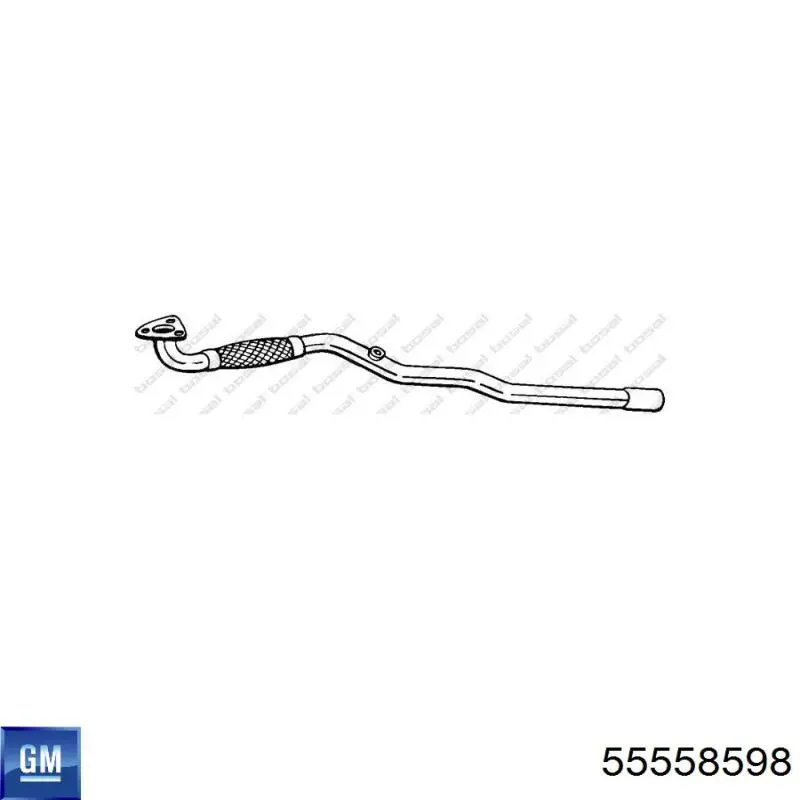 55558598 General Motors Глушник передній