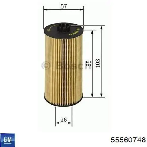Купити 55560748 General Motors Корпус масляного фільтра
