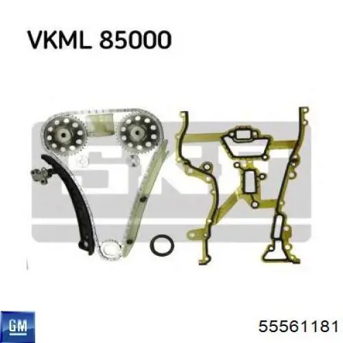 Прокладка передньої кришки двигуна 0638198 Opel
