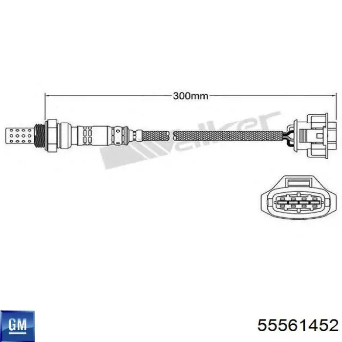 Лямбда датчик кисню General Motors 55561452 ціна, від 46.73 USD
