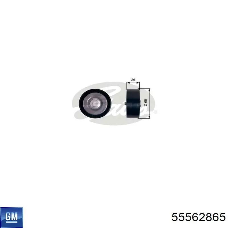 Ролик приводного ременя, паразитний General Motors 55562865