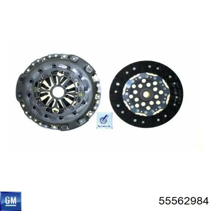 Купити 55562984 General Motors Комплект зчеплення (диск, корзина, підшипник)