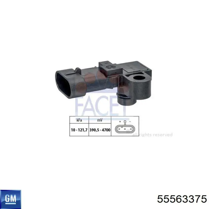 Купити 55563375 General Motors Датчик абсолютного тиску