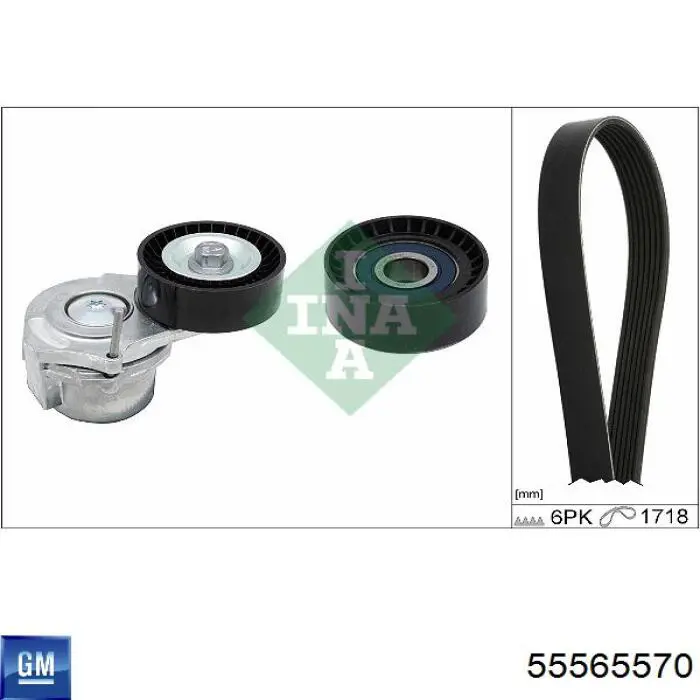 Натягувач приводного ременя General Motors 636592 ціна, від 52.17 USD