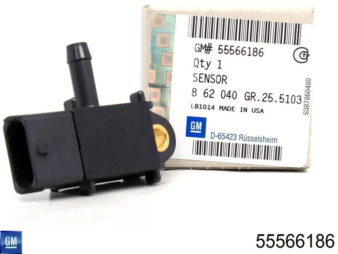 Купити 55566186 General Motors Датчик тиску вихлопних газів