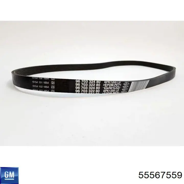 Ремінь генератора 55567559 General Motors