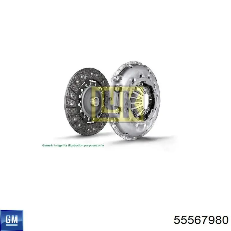 55567980 General Motors Диск зчеплення