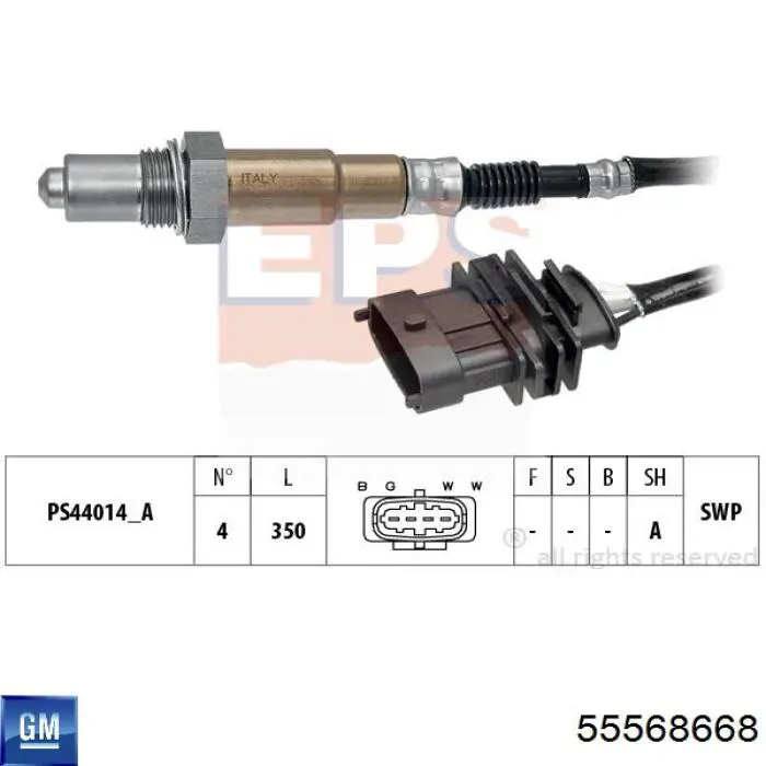 55568668 General Motors Датчик кисню