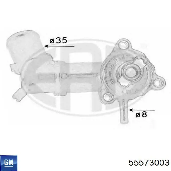 Кожух термостата General Motors 55573003 ціна, від 38.10 USD