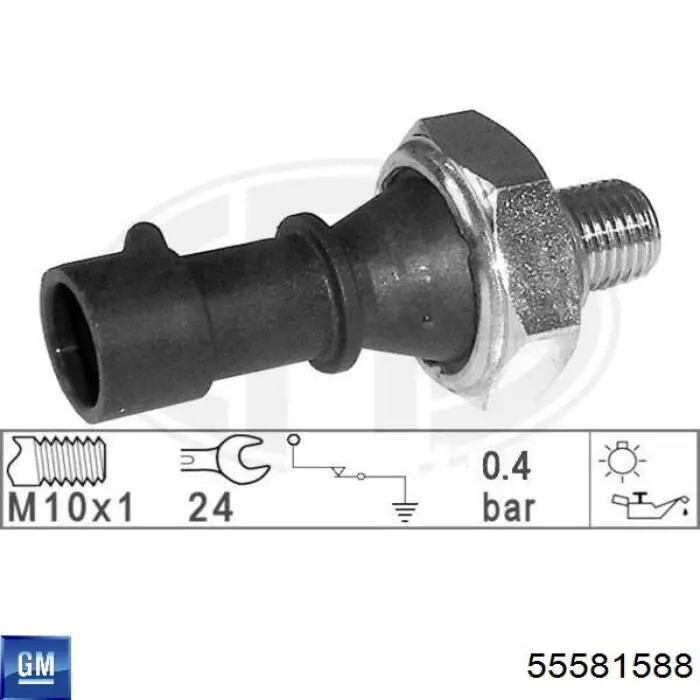 Манометри (показник тиску масла) General Motors 55581588 ціна, від 3.84 USD