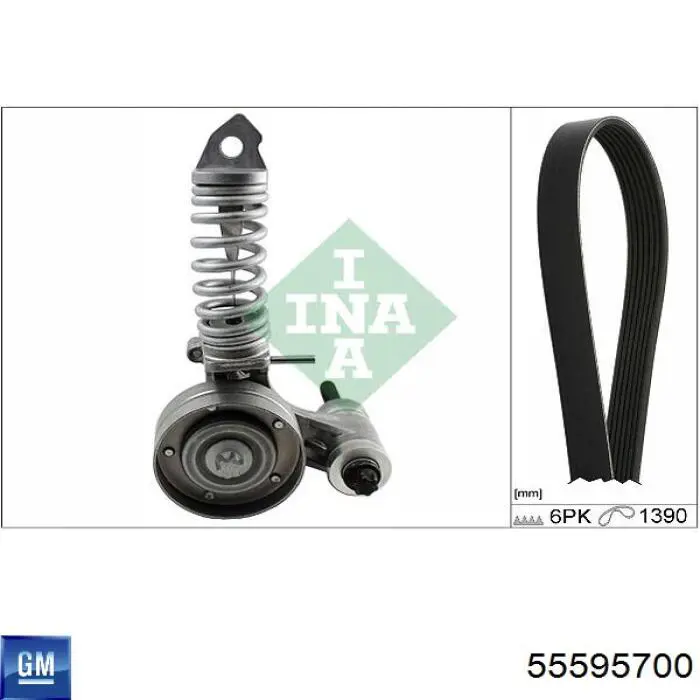 Клиновий ремінь General Motors 55595700 ціна, від 10.48 USD