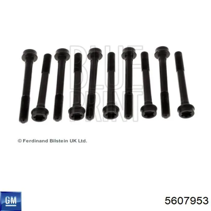 Болт головки блока циліндрів, ГБЦ General Motors 5607953 ціна, від 2.51 USD