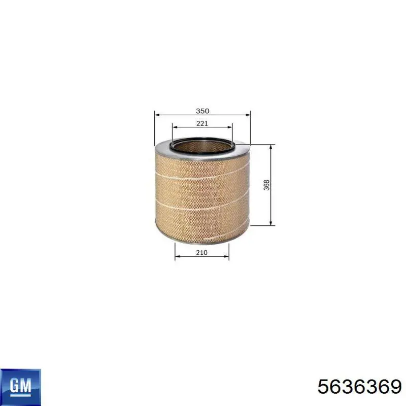 Ремінь ГРМ 5636369 General Motors
