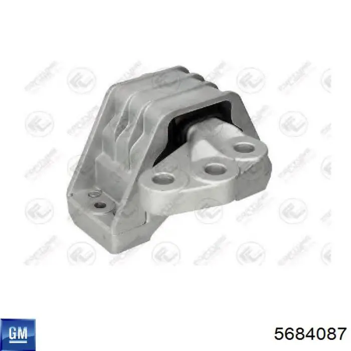 Подушка (опора) двигуна, права 5684087 General Motors